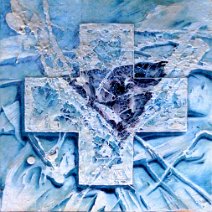 Space Structure - The Cross Putty, oil on panel / 1995
