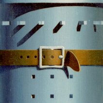 Cylinder with a belt Oil on canvas / 44 x 19 cm / 1995
